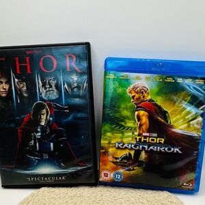 2 Piece Marvel Studios Thor Dvd's And Blue-ray